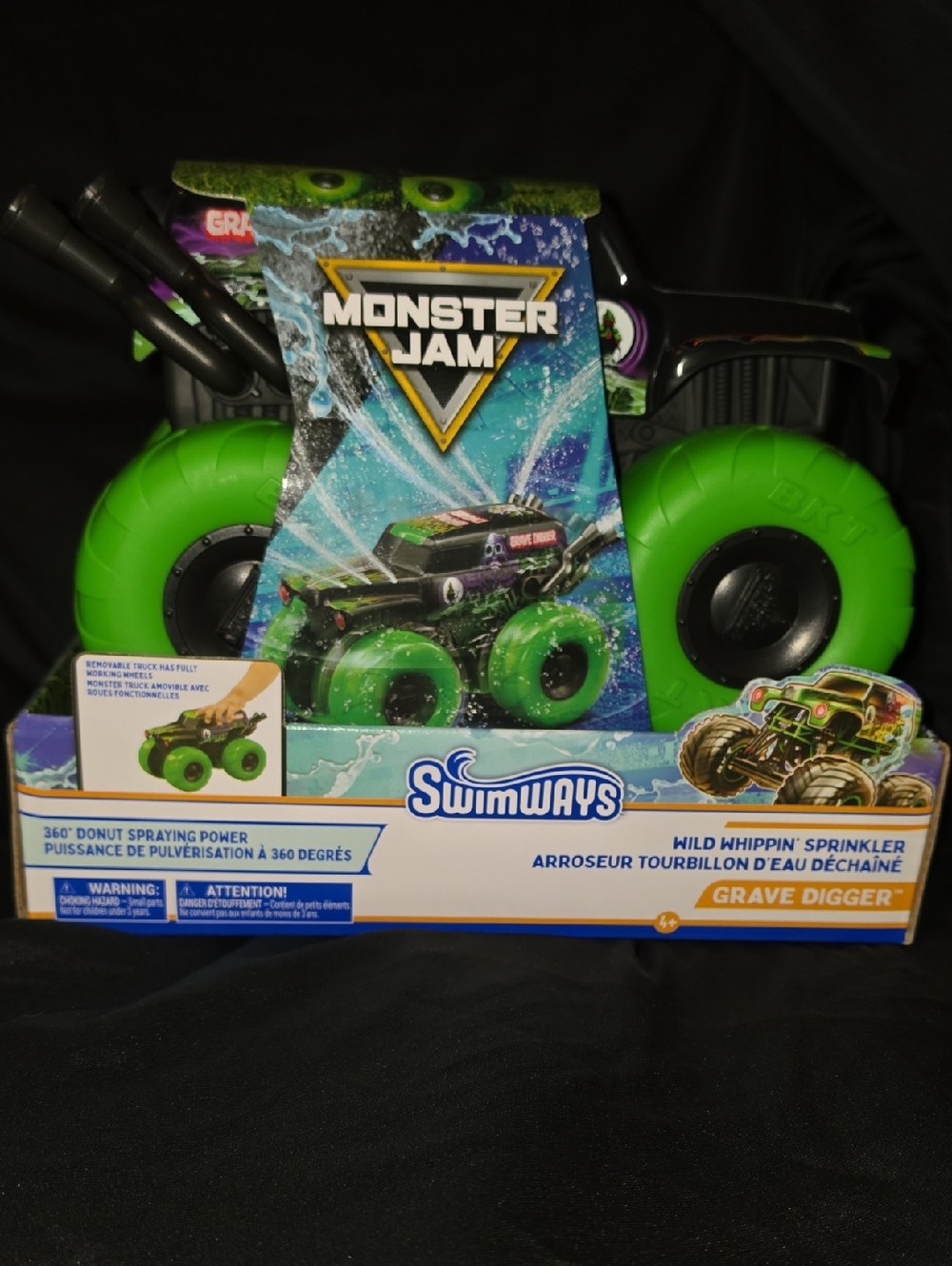Monster Jam Grave Digger Kids Sprinkler - Green